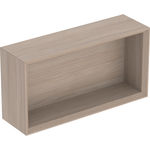 Caja de pared Geberit rectangular: 45x23.3x13.2cm, Encina, Melamina estructura madera